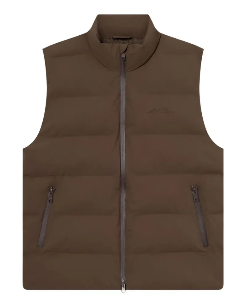 LES DEUX Noor zip-up padded gilet - Braun Braun