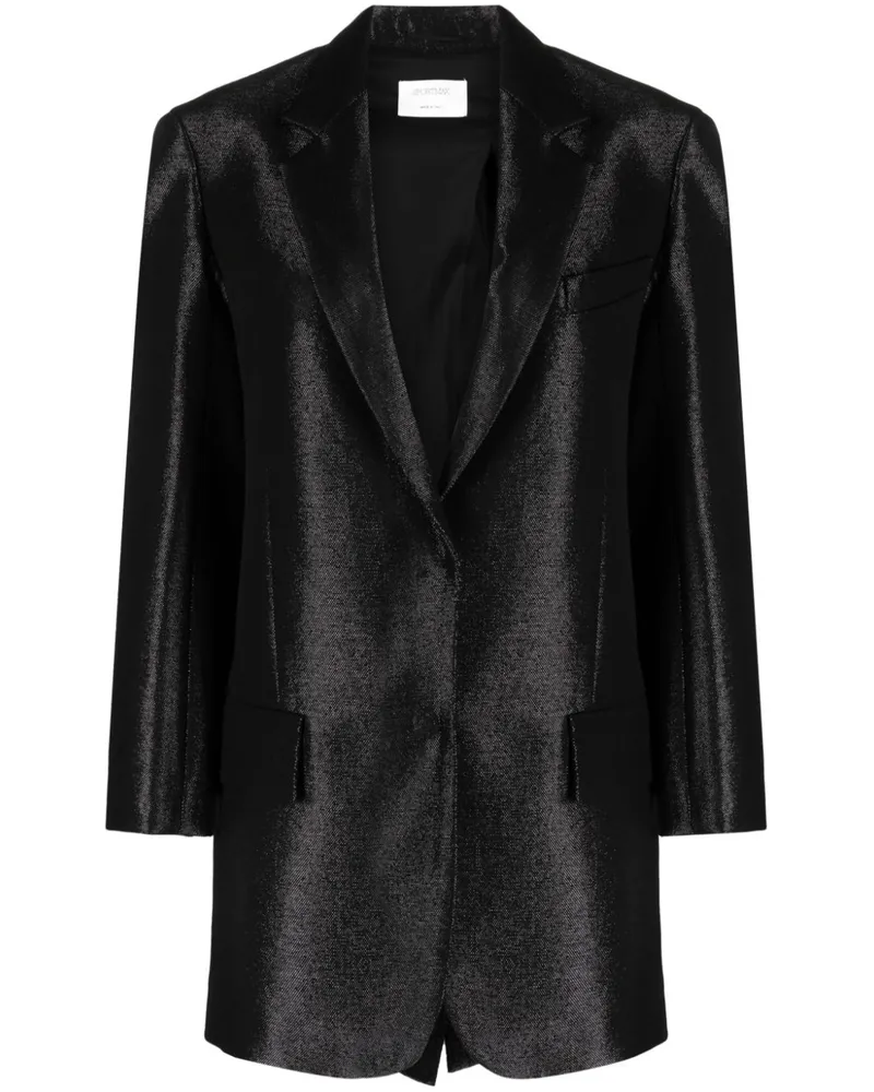 SPORTMAX Metallic-Mantel - Schwarz Schwarz