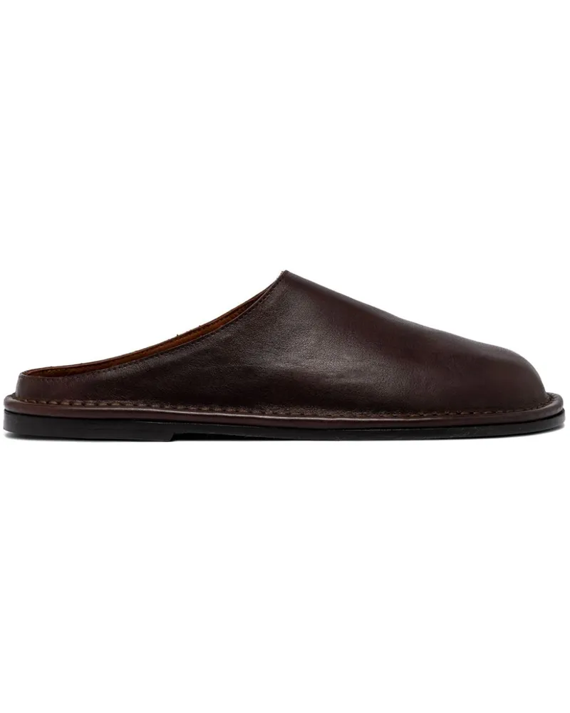 Buttero Slipper mit runder Kappe Braun