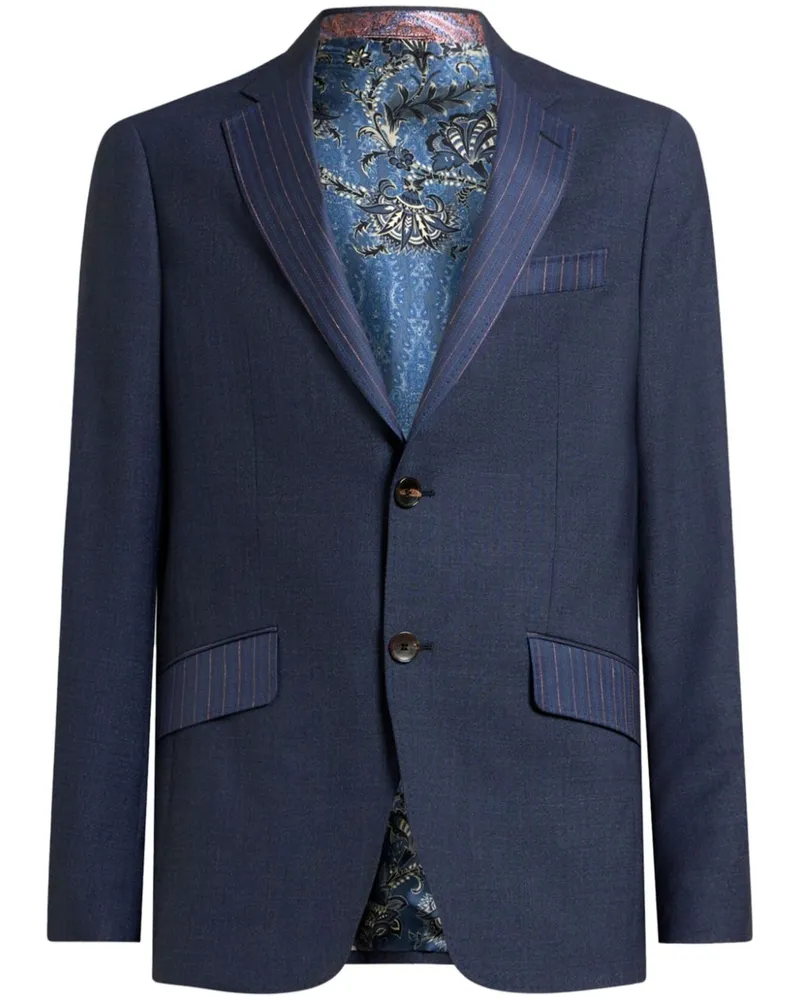 Etro Klassisches Jackett - Blau Blau