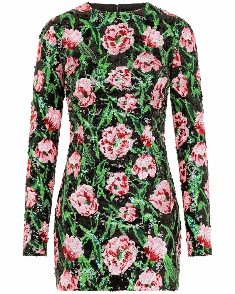 Dolce & Gabbana Minikleid mit Pailletten - Schwarz Schwarz
