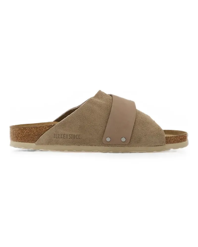 Birkenstock Kyoto Sandalen mit Klettverschluss - Nude Nude