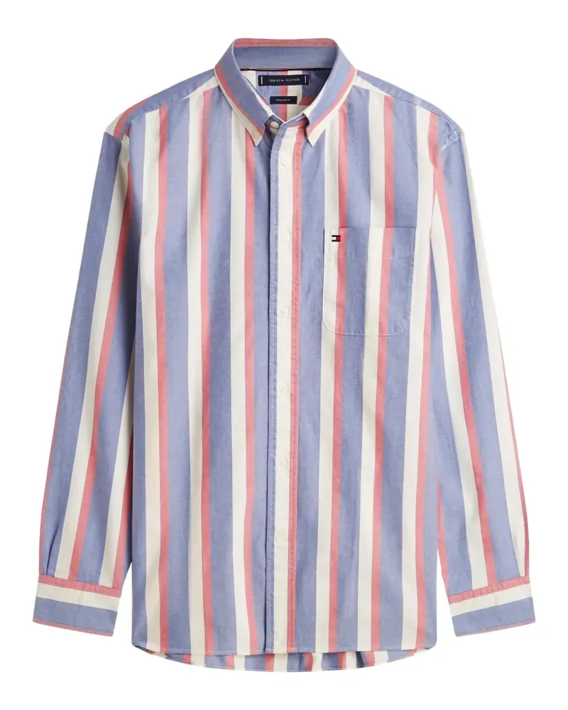 Tommy Hilfiger Heritage Oxford-Hemd mit Streifen - Blau Blau