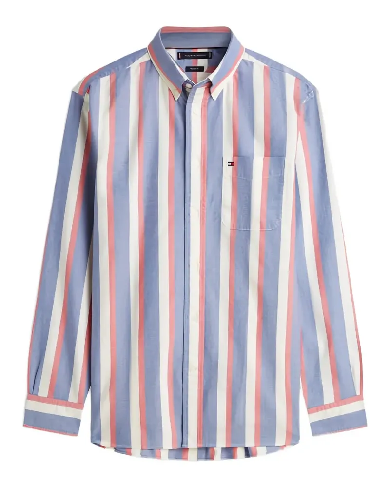 Tommy Hilfiger Heritage Oxford stripe-print shirt - Blau Blau