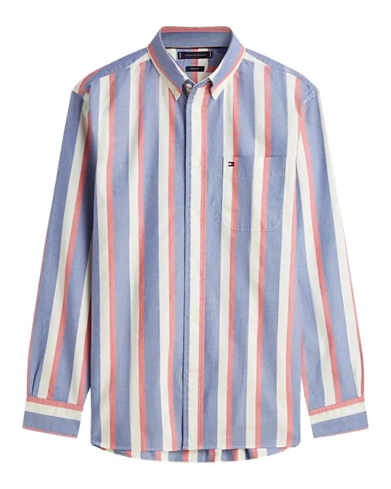 Tommy Hilfiger Heritage Oxford-Hemd mit Streifen - Blau Blau