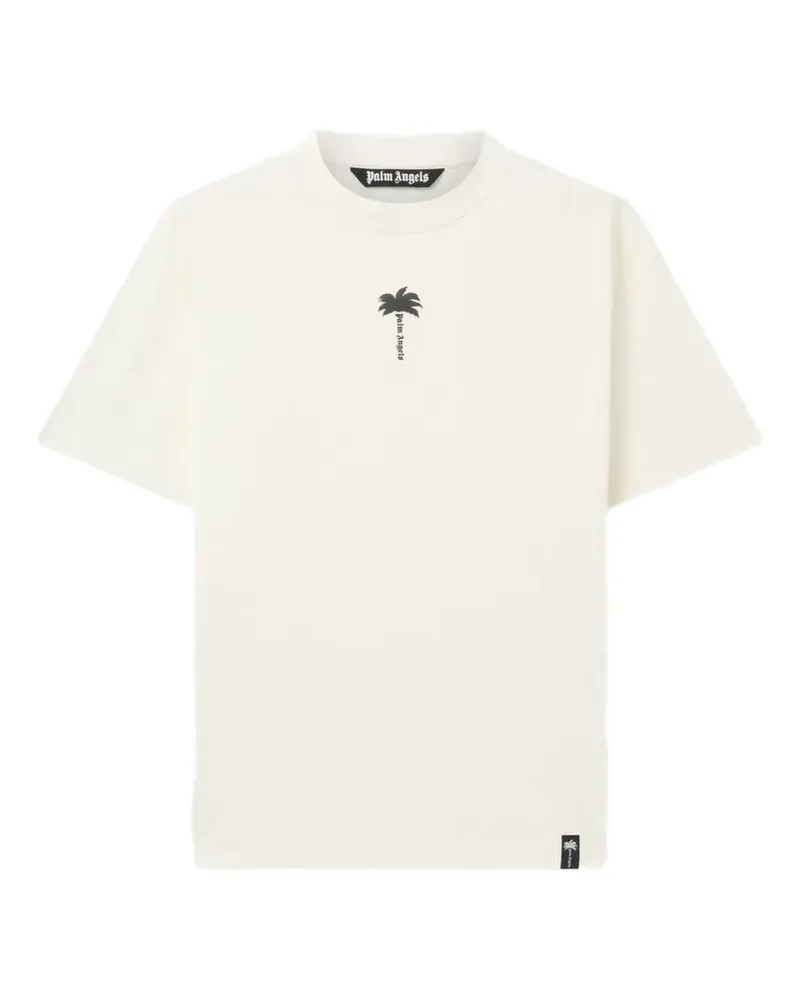 Palm Angels T-Shirt mit Palmen-Print - Nude Nude