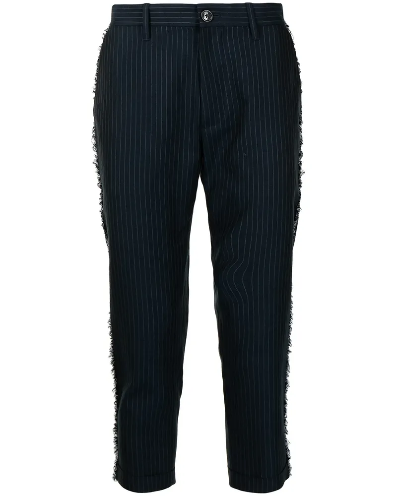 Ports V Cropped-Hose - Blau Blau