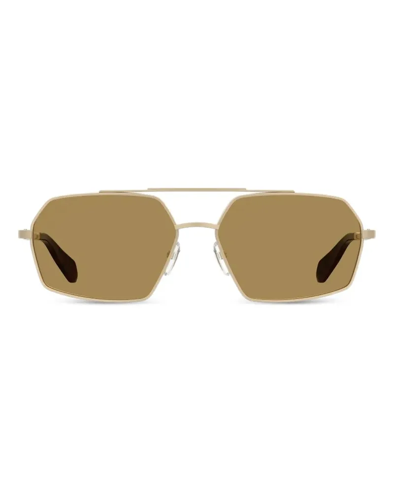 Moschino Sonnenbrille mit geometrischem Gestell - Gold Gold