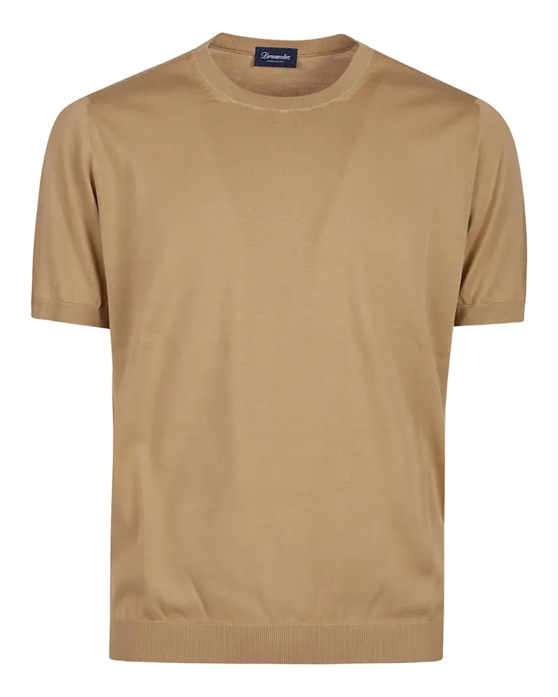 Drumohr  Klassisches T-Shirt - Braun Braun