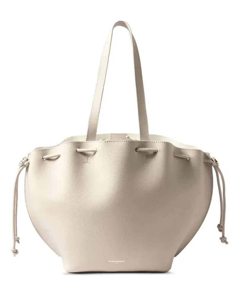 Claudie Pierlot Handtasche mit Kordelzug - Nude Nude
