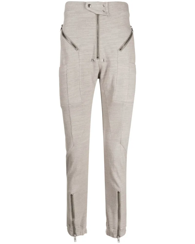 Rick Owens Hose mit Reißverschlussdetail - Grau Grau