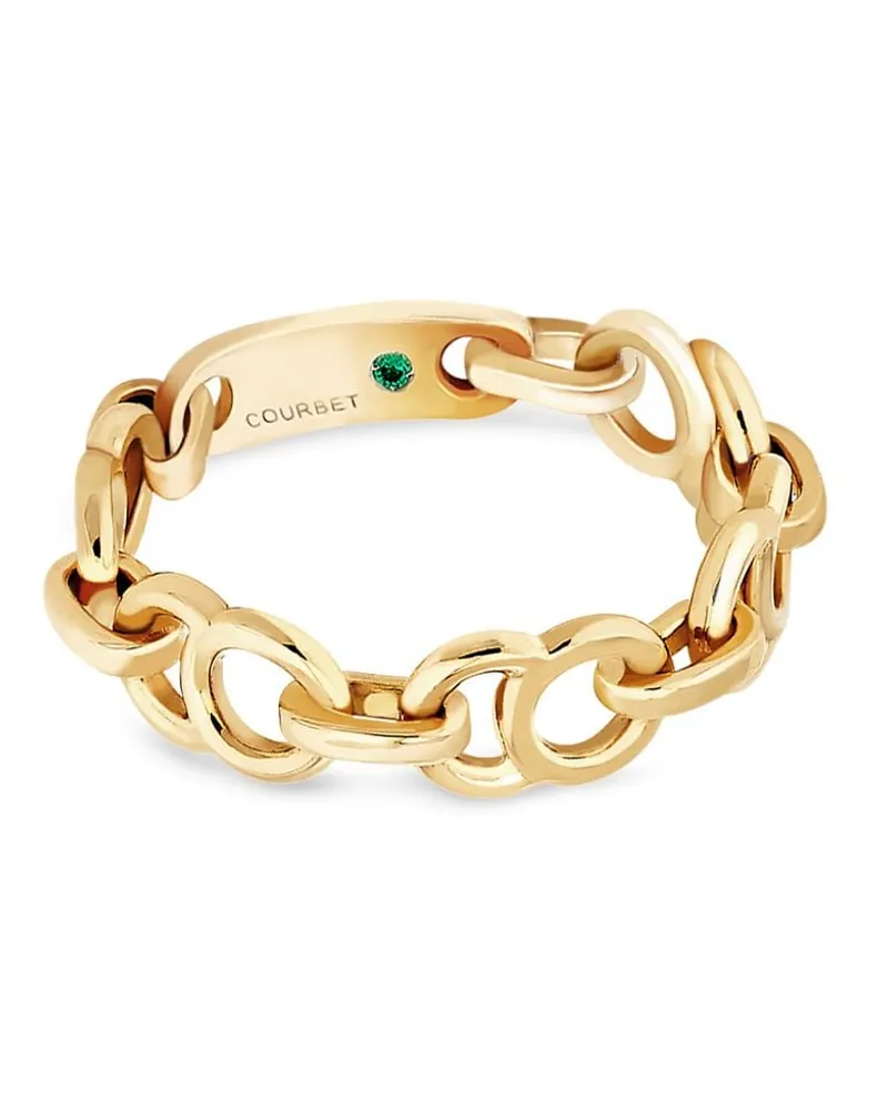 COURBET 18kt Celeste Gelbgoldring Gold