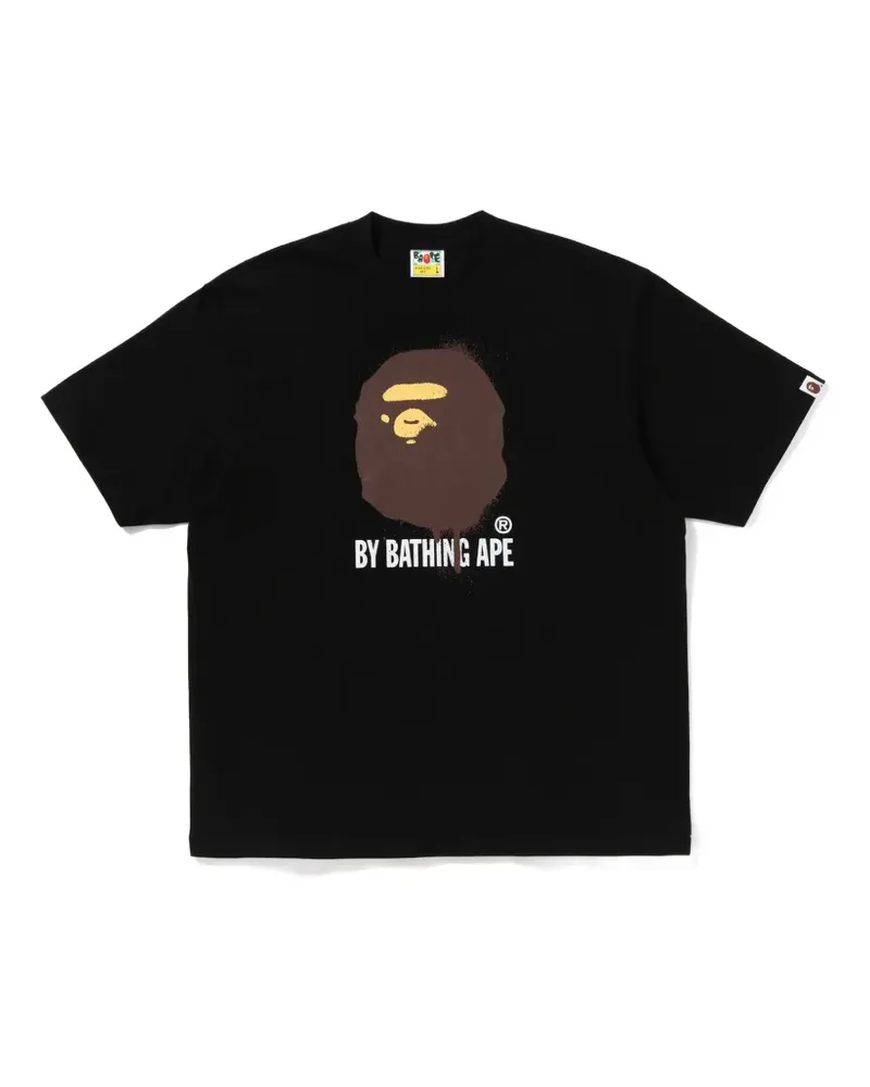 BAPE T-Shirt mit Logo-Print - Schwarz Schwarz