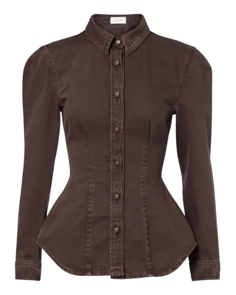 Magda Butrym belted shirt - Braun Braun