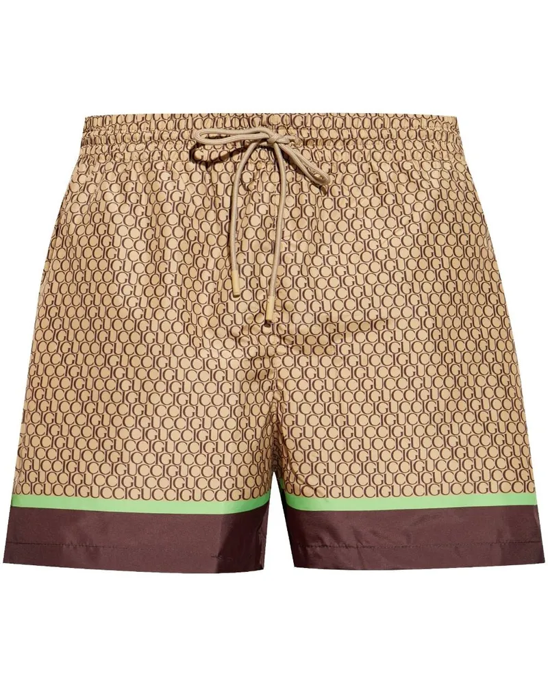 Gucci all-over print nylon swim shorts Braun