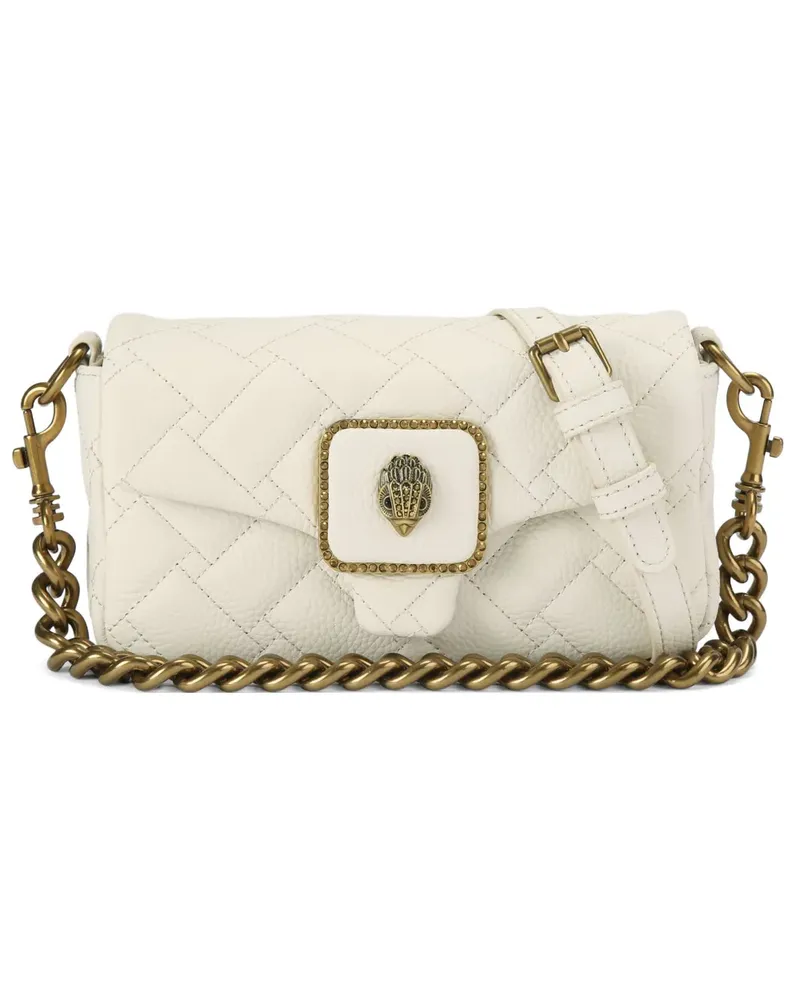 Kurt Geiger Mini Pimlico Schultertasche mit Steppung - Weiß Weiß
