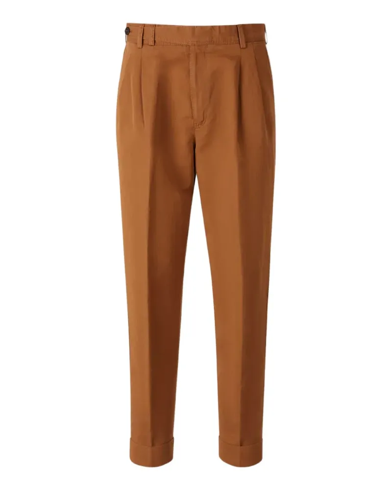Pantaloni Torino pleated turn-up tailored trousers - Braun Braun
