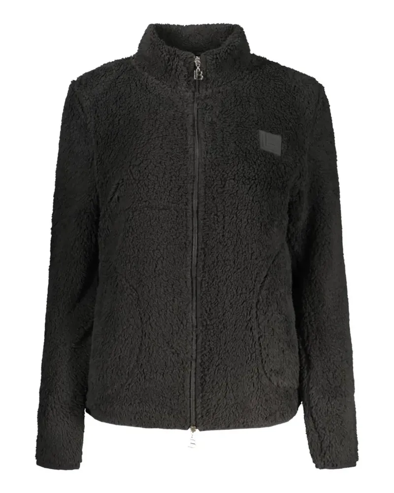 Laura Biagiotti Fleecejacke mit Reißverschluss - Schwarz Schwarz