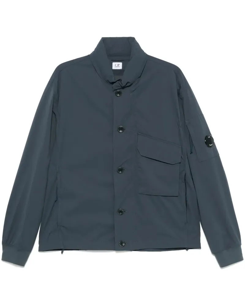 C.P. Company Geknöpfte Kapuzenjacke - Blau Blau