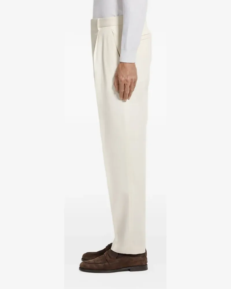 Ermenegildo Zegna Hose aus Baumwolle und Wolle - Weiß Weiß