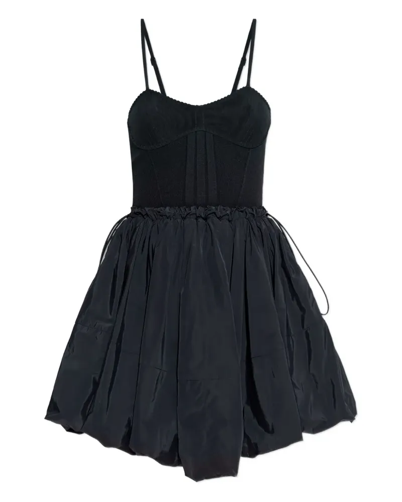 ATTICO balloon-hem mini dress - Schwarz Schwarz
