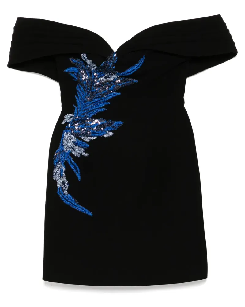Saiid Kobeisy Verziertes Minikleid - JET BLACK Jet
