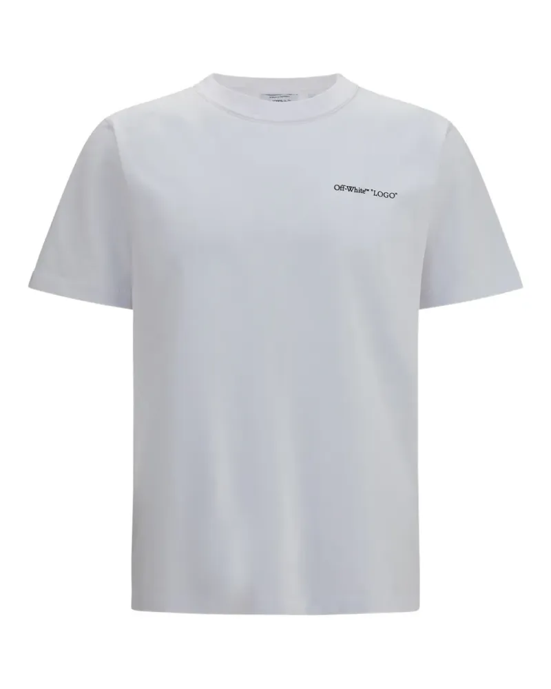 OFF-WHITE T-Shirt mit Logo - Weiß Weiß