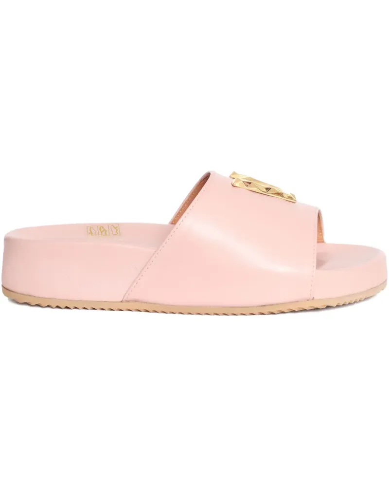 Via Roma 15 Sandalen mit V-Verzierung - Rosa Rosa