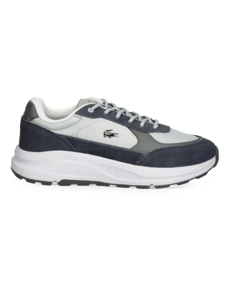 Lacoste Run Set logo-plaque panelled sneakers - Grau Grau