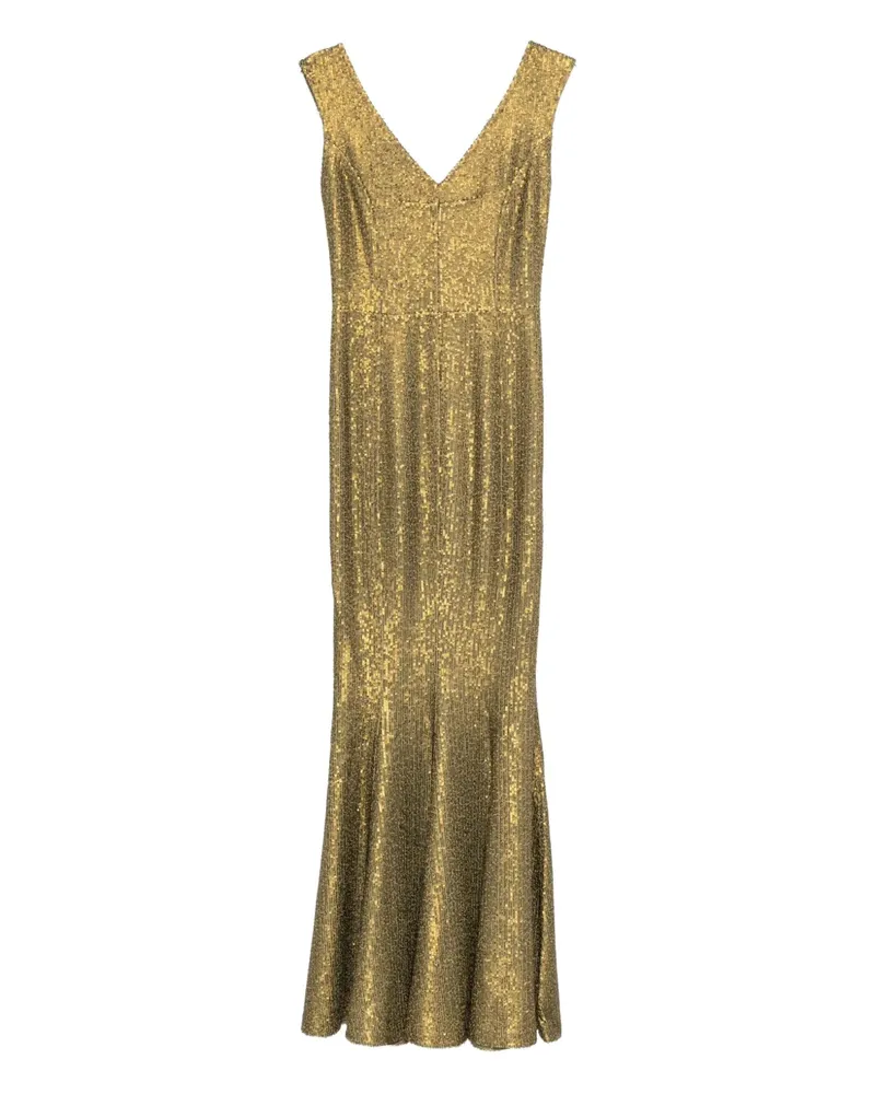 Norma Kamali Grace Maxikleid - Gold Gold