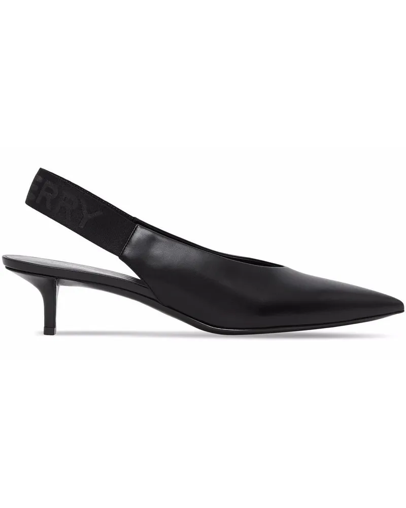 Burberry Spitze Slingback-Pumps - Schwarz Schwarz