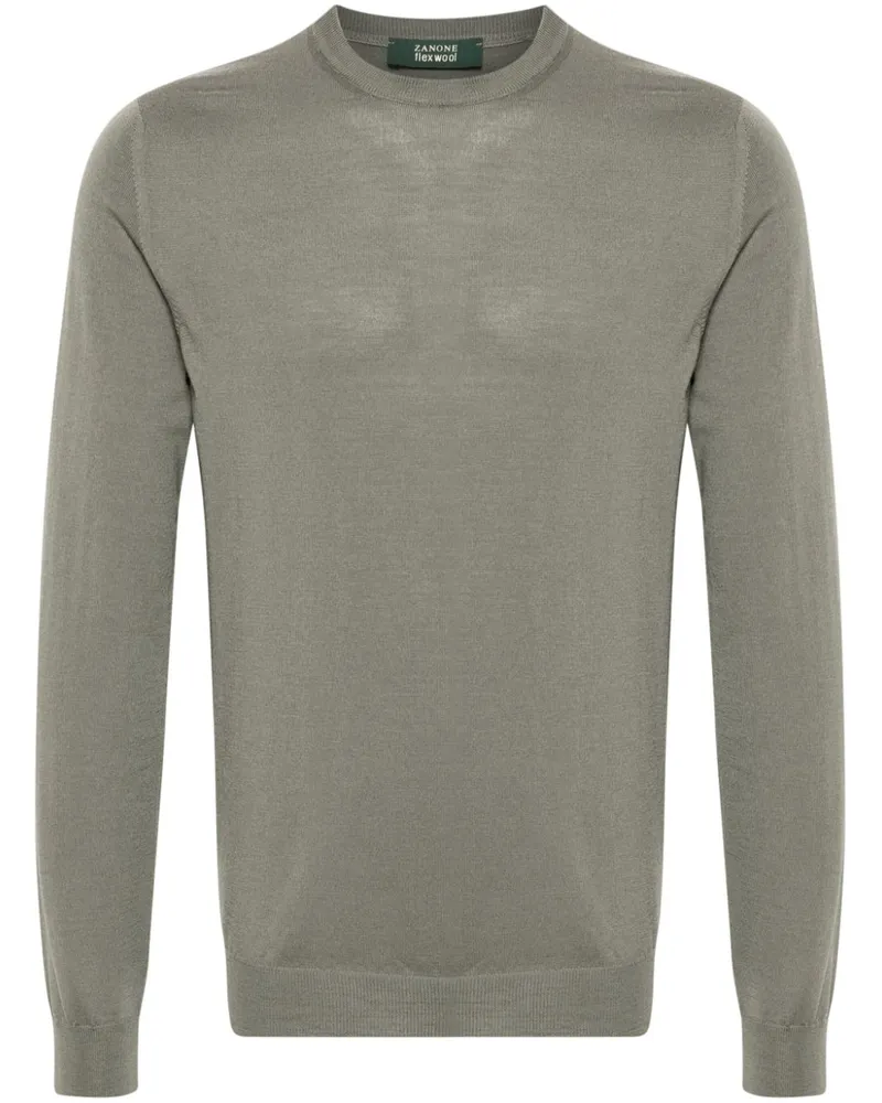 Zanone Pullover mit rundem Ausschnitt - Grün Grün