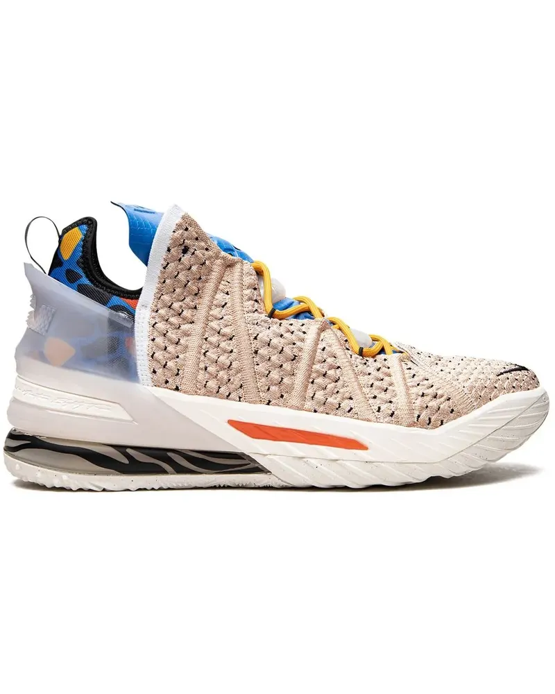 Nike LeBron 18 Multi Animal Print Sneakers - Nude Nude