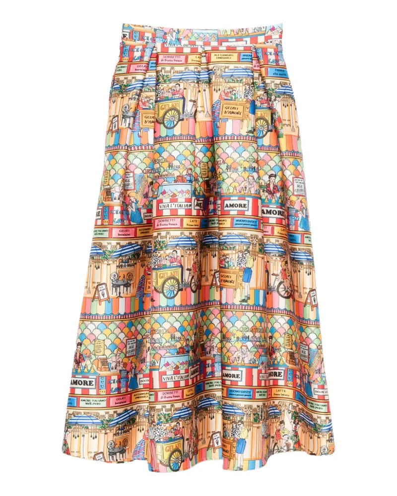 Alessandro Enriquez Midirock mit Falten - Nude Nude