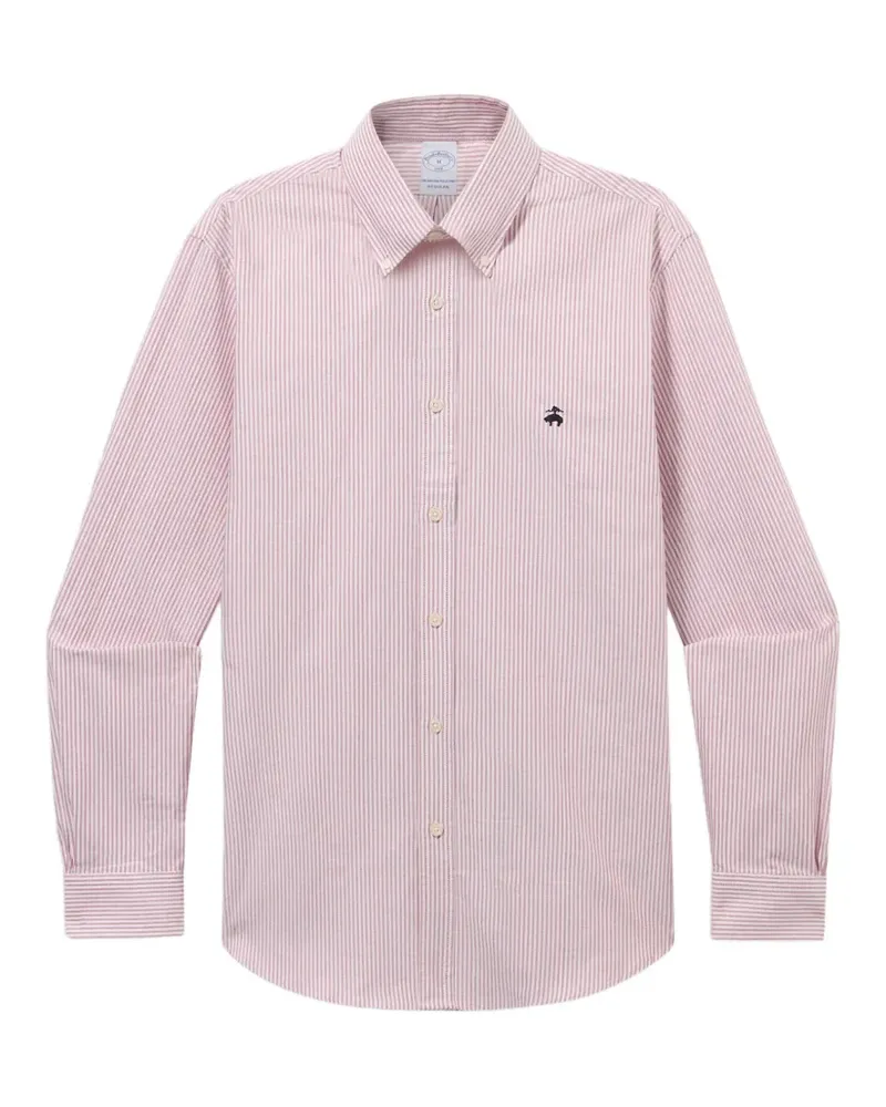 Brooks Brothers striped Oxford shirt Rot