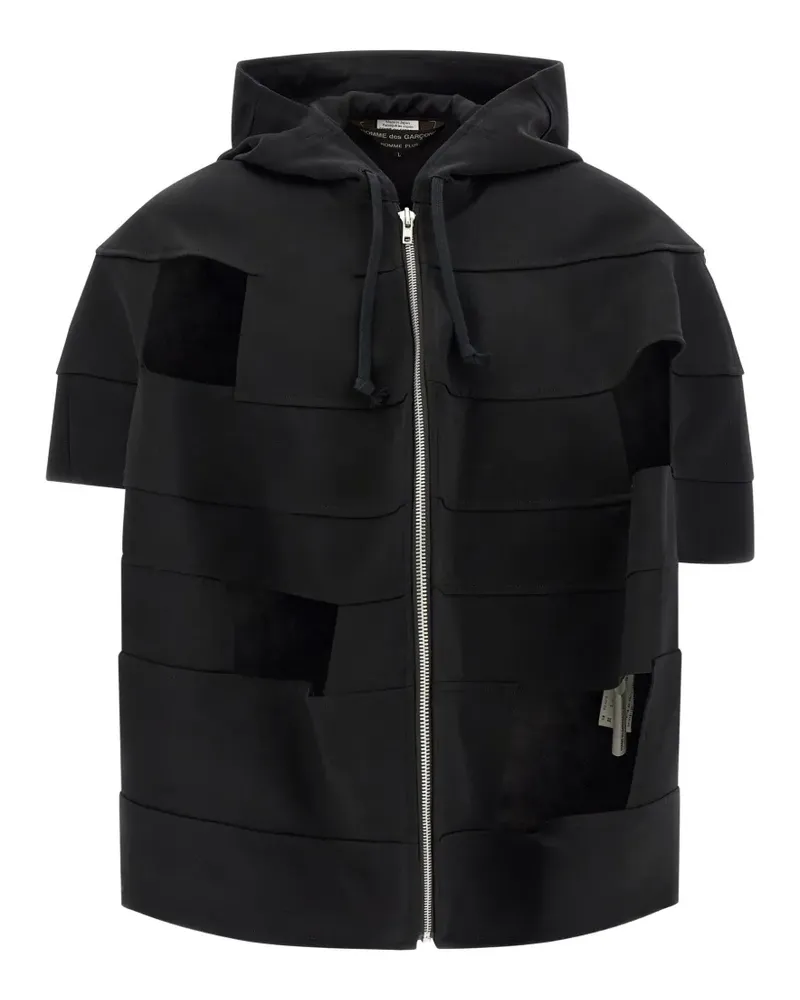 Comme des Garçons cut-out short-sleeved jacket - Schwarz Schwarz