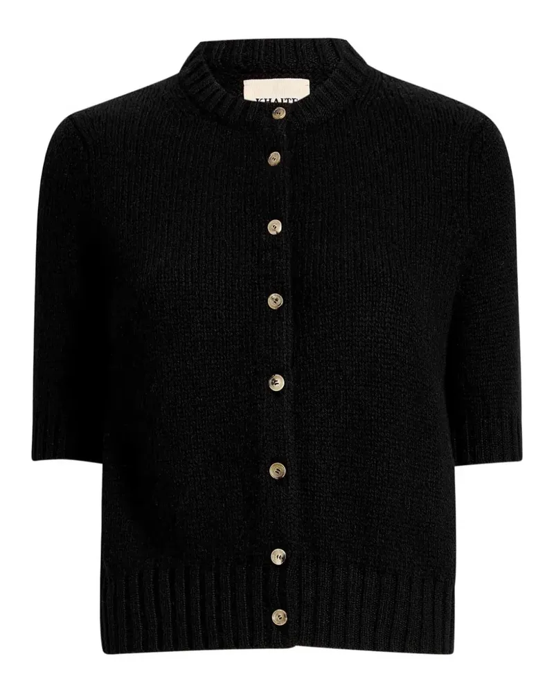 KHAITE Kurzärmeliger Cardigan - Schwarz Schwarz