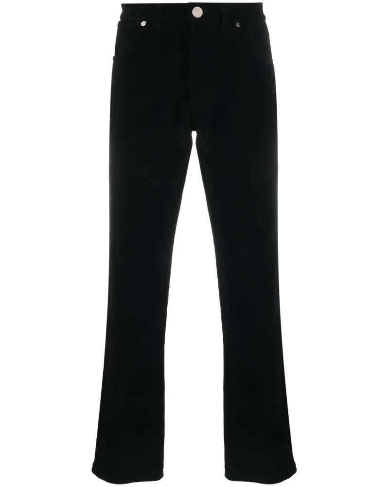 Bally Halbhohe Straight-Leg-Jeans - Schwarz Schwarz