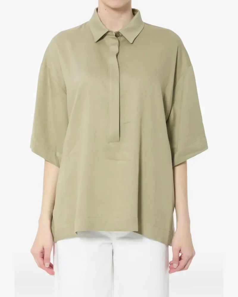 FRANKIE Shop Eda fluid polo shirt - Grün Grün