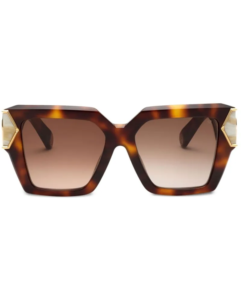 Philipp Plein Plein Hera Oversized-Sonnenbrille - Braun Braun