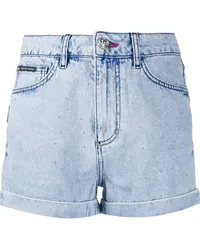 Philipp Plein Jeans-Shorts Blau