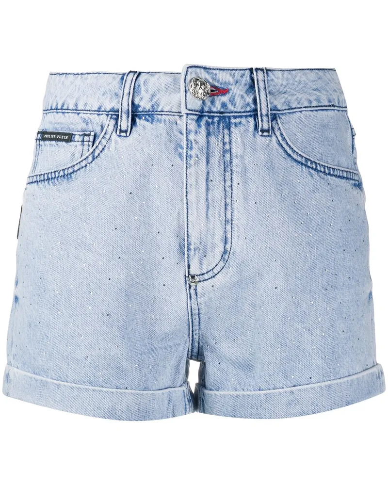 Philipp Plein Jeans-Shorts - Blau Blau