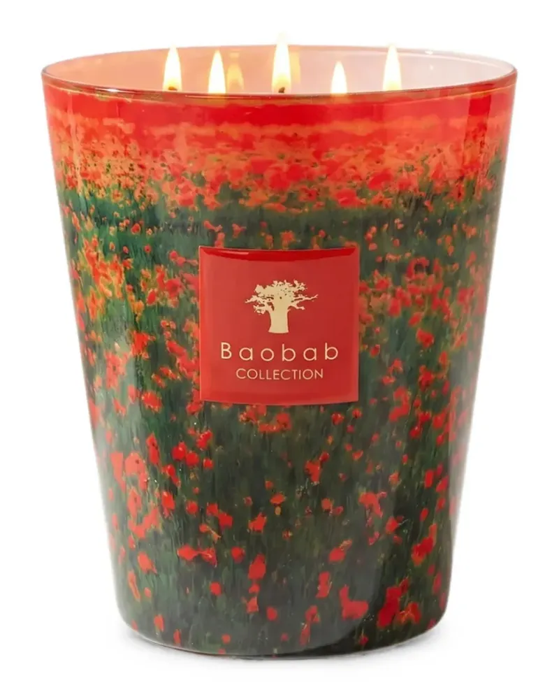Baobab Collection Arty Flowers grande flower-print candle - Rot Rot