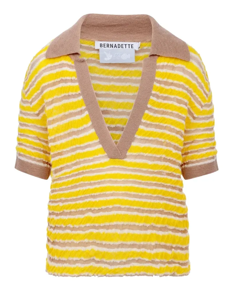 BERNADETTE Ophelia striped T-shirt - Gelb Gelb