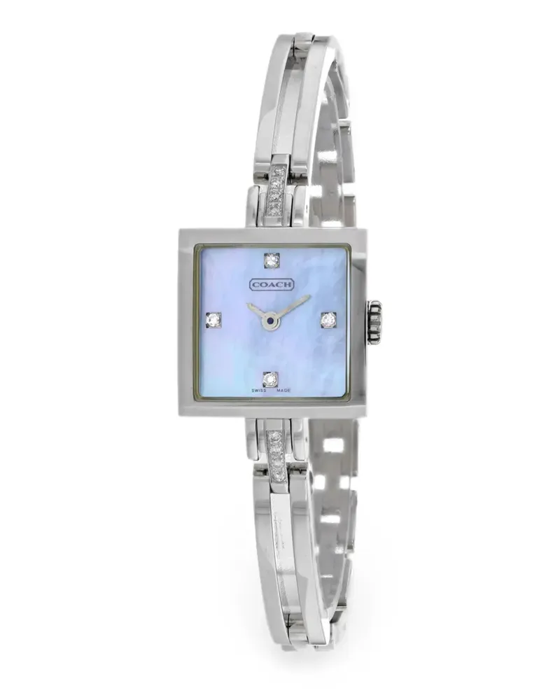 Coach logo-detail 28mm watch - Blau Blau