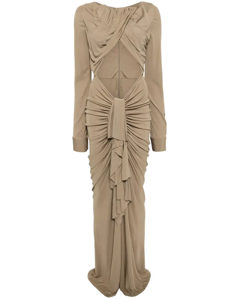 Christopher Esber Kleid mit U-Boot-Ausschnitt - Braun Braun