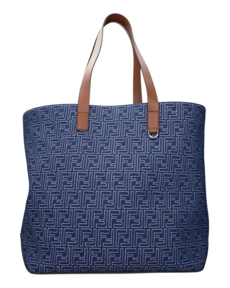 Fendi FF monogram tote bag - Blau Blau