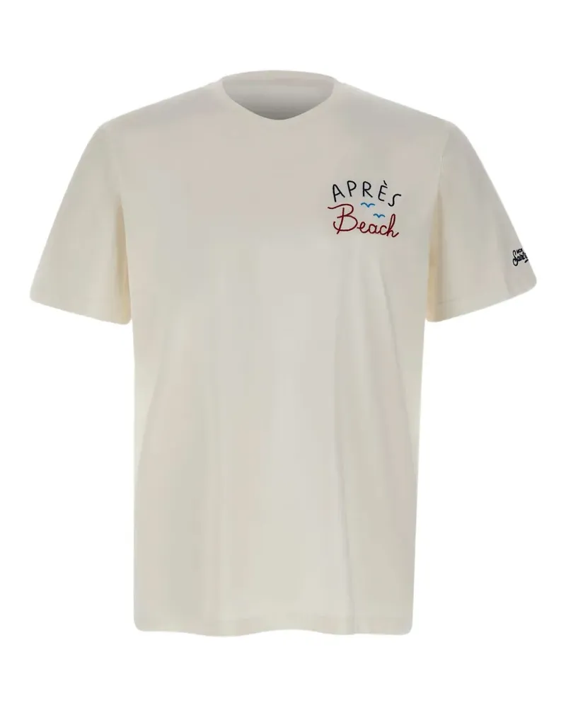 MC2 Saint Barth embroidered logo-patch T-shirt - Weiß Weiß