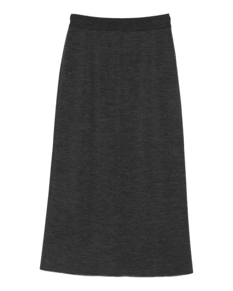 Attilio Giusti Leombruni Midirock mit Schlitz hinten - Grau Grau