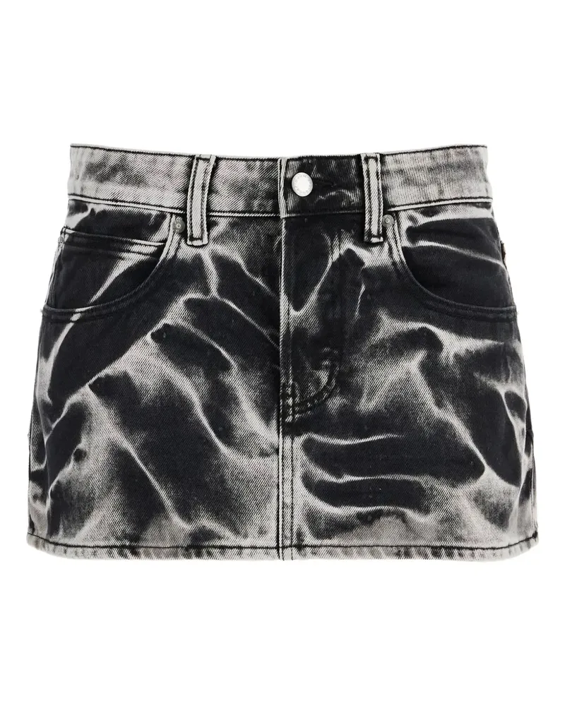 Alexander Wang Jeans-Minirock mit Acid-Wash-Effekt - Grau Grau